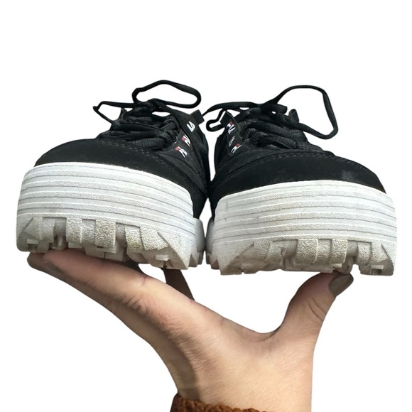 Men’s Fila D-Formation Black Sneakers Size 10 1/2 - Picture 4 of 6